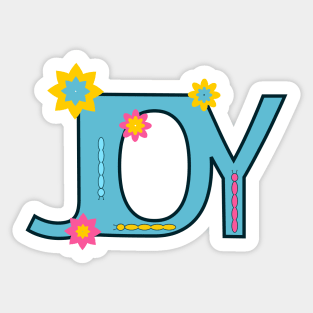 Joy with colorful caterpillars Sticker